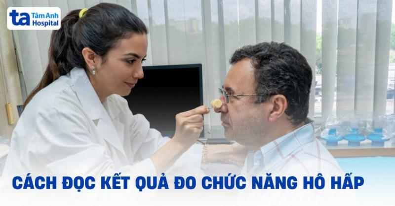 Hình ảnh hoặc sơ đồ minh họa quy trình đo chức năng hô hấp (spirometry), công cụ chẩn đoán chính hội chứng tắc nghẽn đường hô hấp dưới.